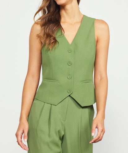 25757 Vest chaleco verde