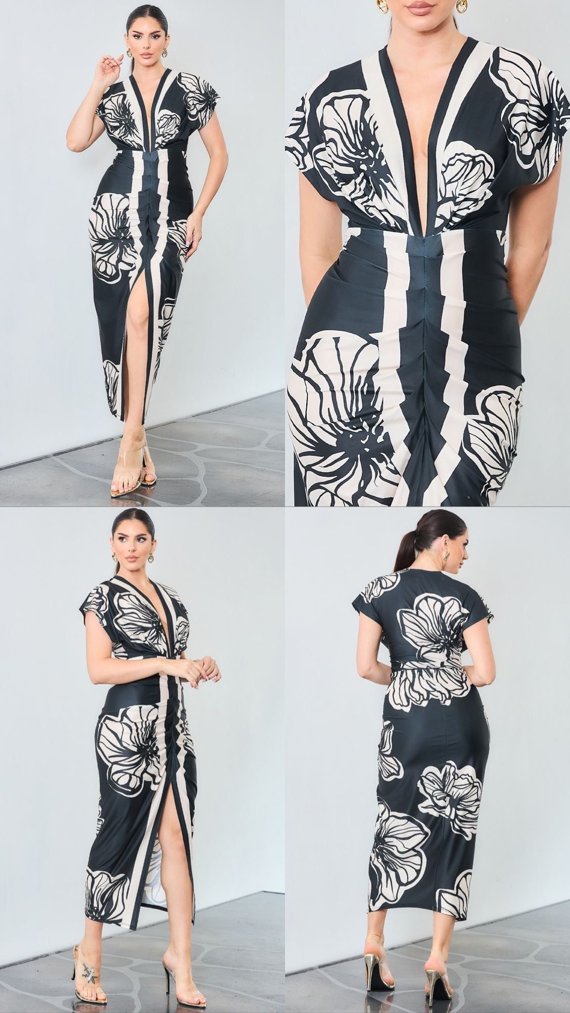 3721c Vestido Flores