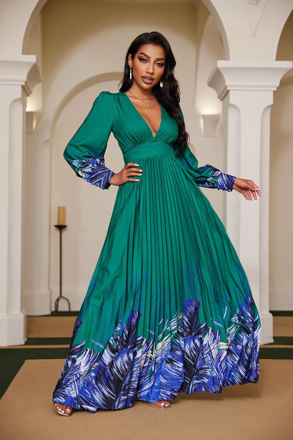 30548c Vestido Verde Claudia