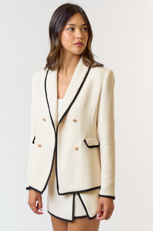 4397 Jacket Beige negra