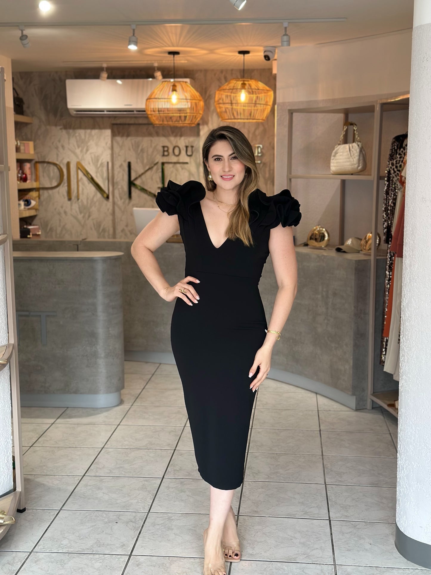 1122c Vestido Negro corto