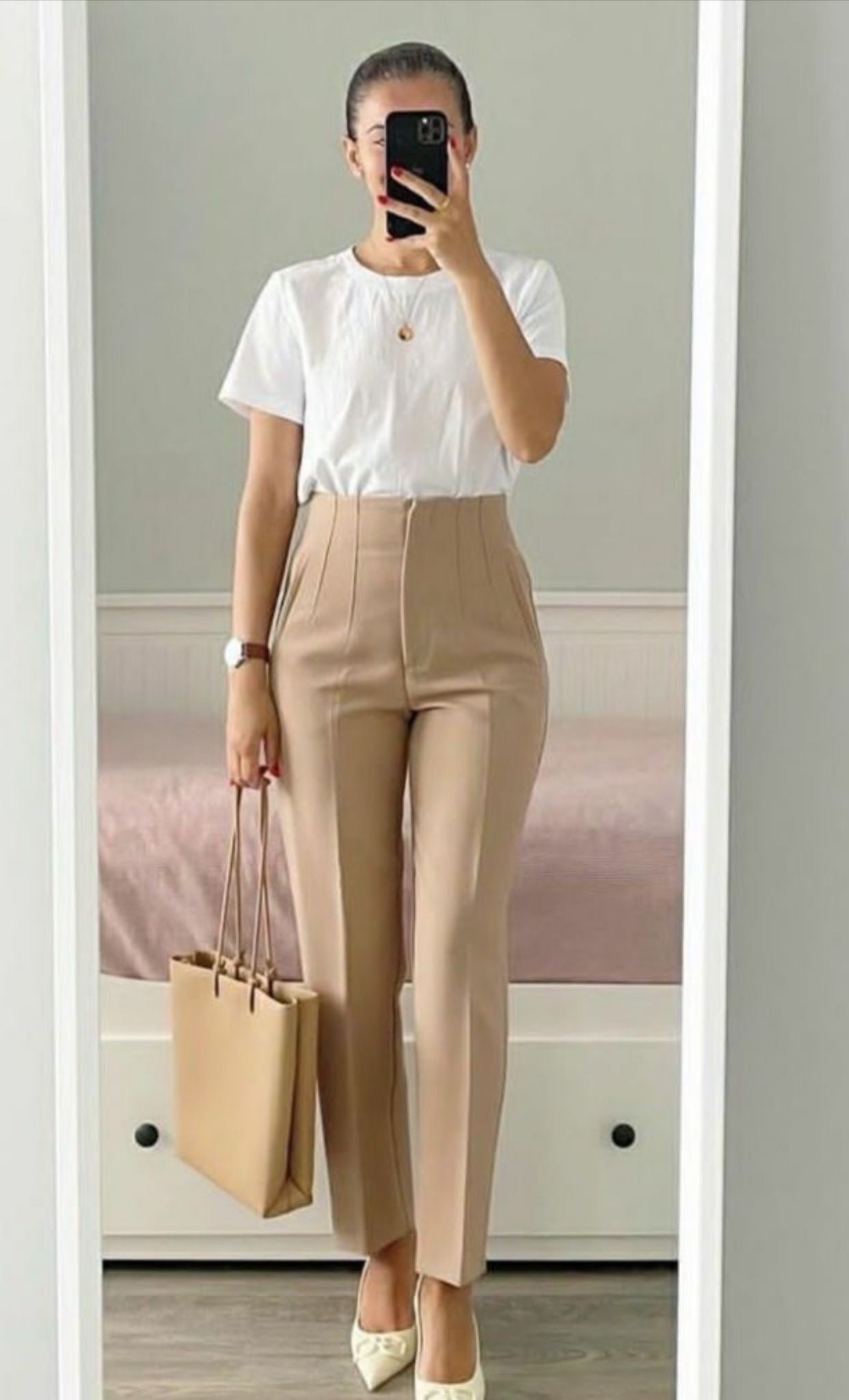 (10041c Pantalón beige