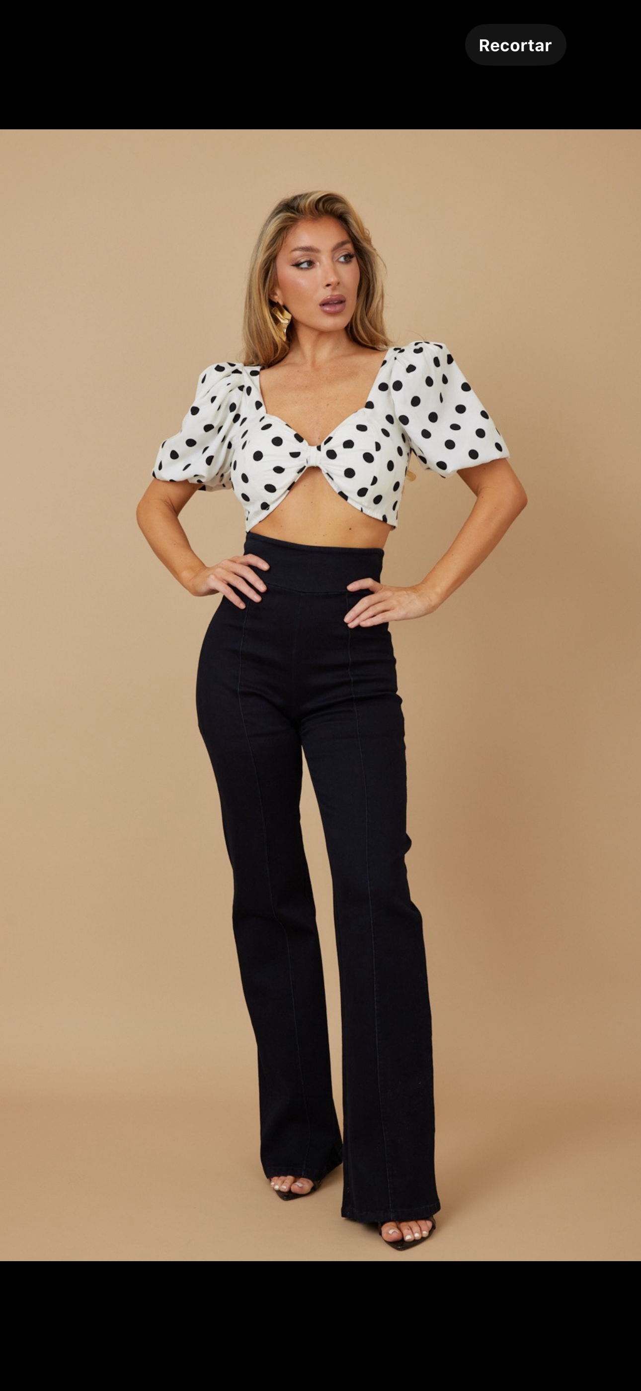 56610c pantalón jeans negro