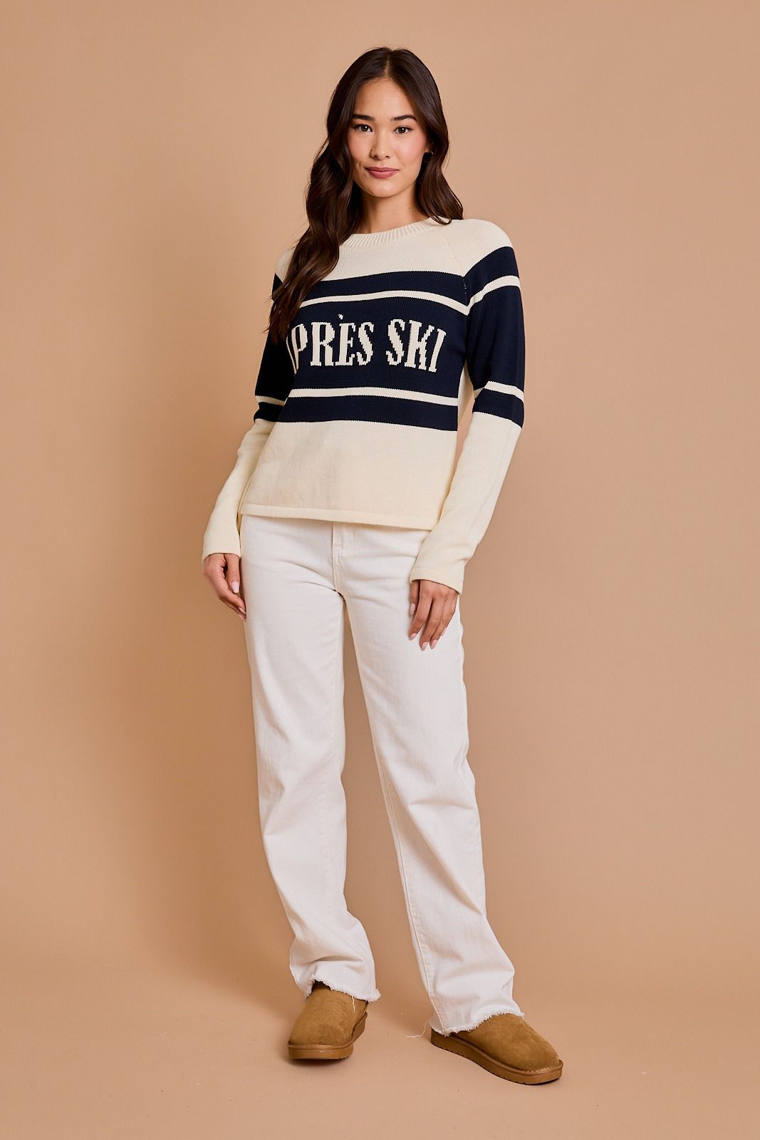 7211 Sueter Crema Azul