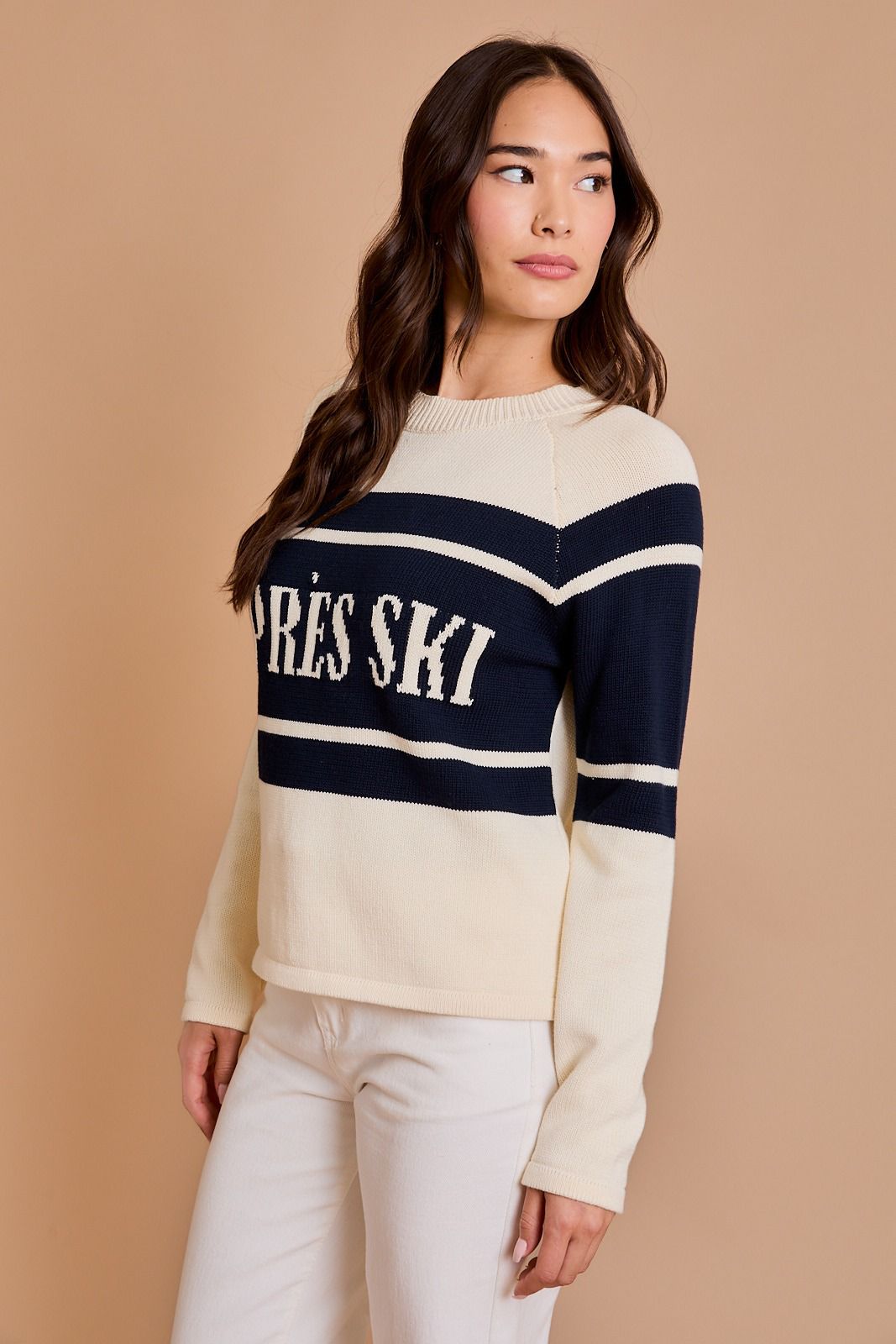 7211 Sueter Crema Azul