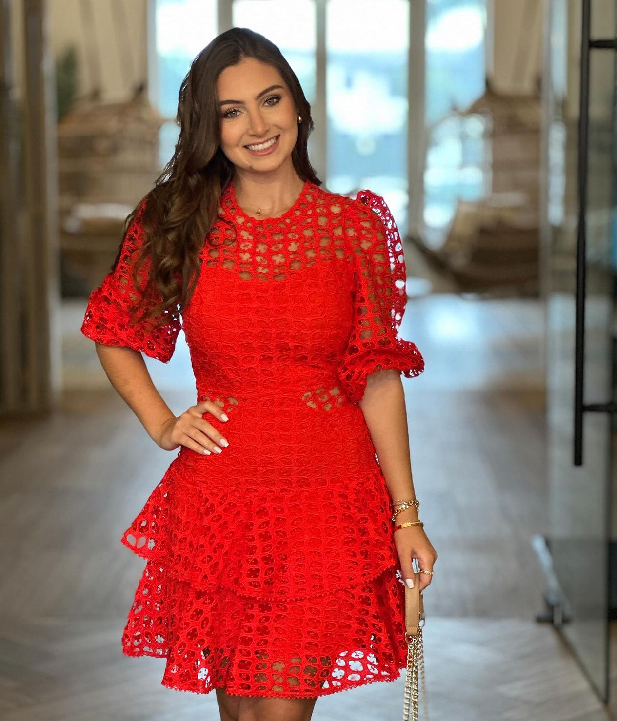 8070c Vestido Grecia rojo