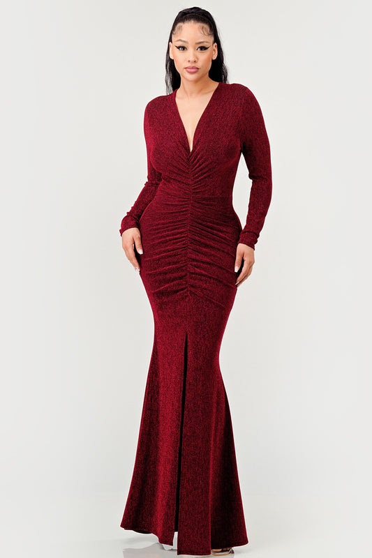 94993 Vestido Rojo Largo