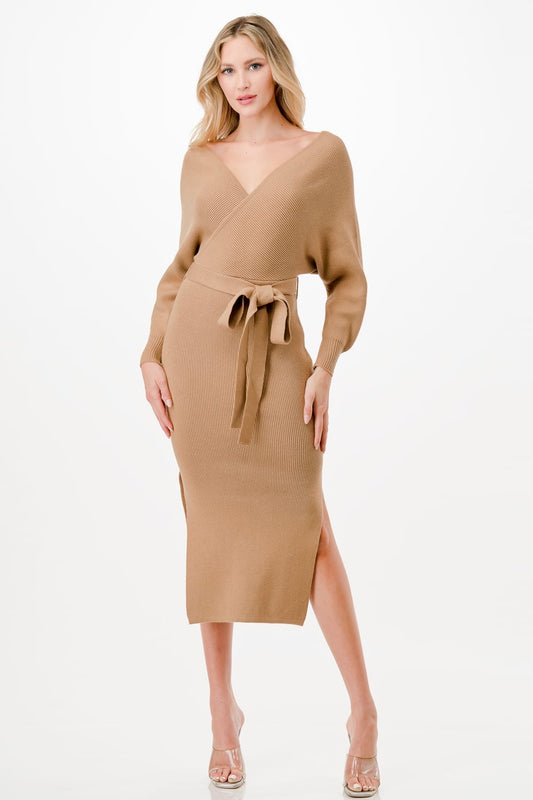 5023 vestido camel