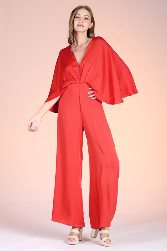 8424 Jumpsuit Rojo